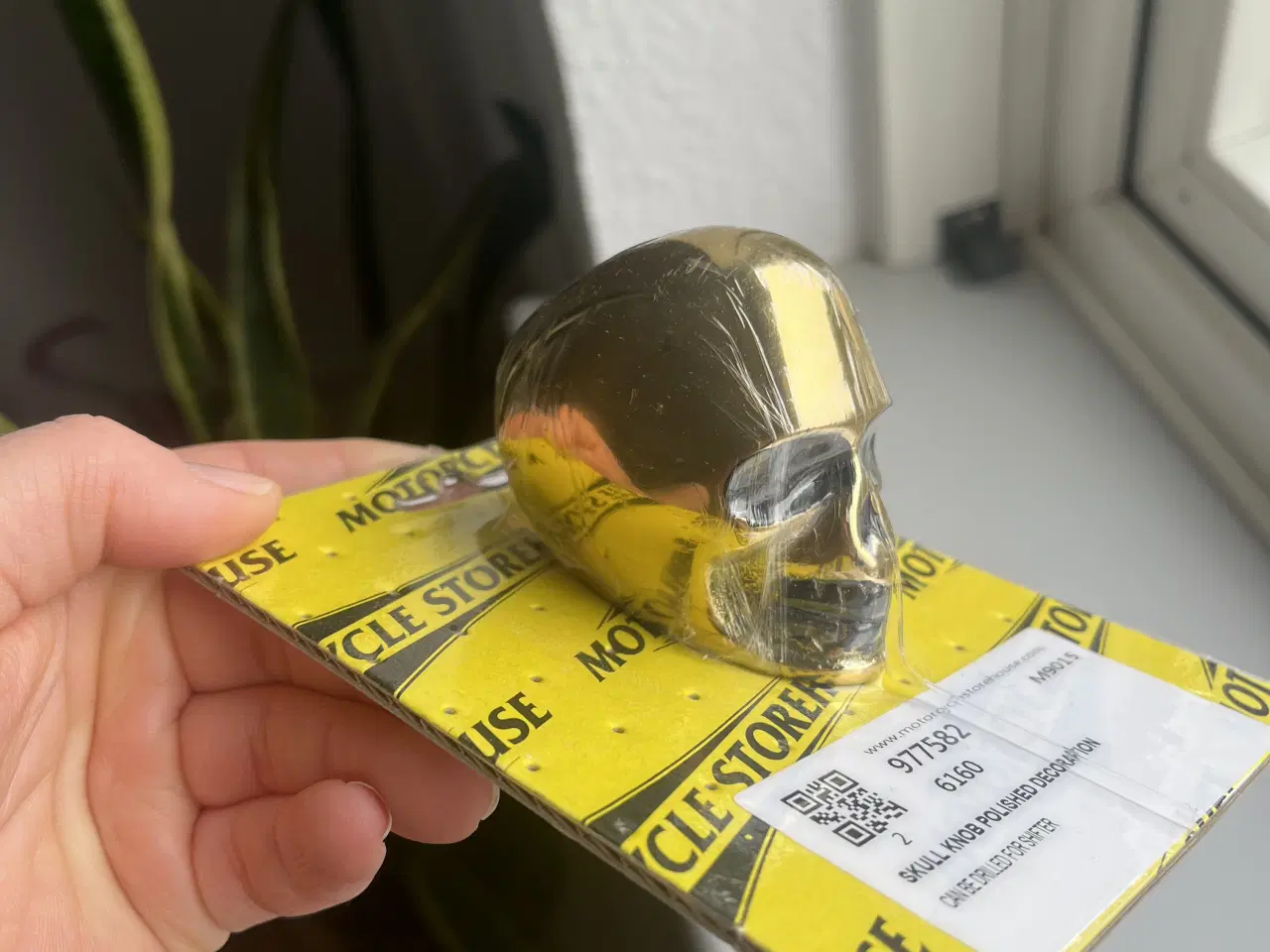 Billede 5 - Massiv messing skull til mc/bil