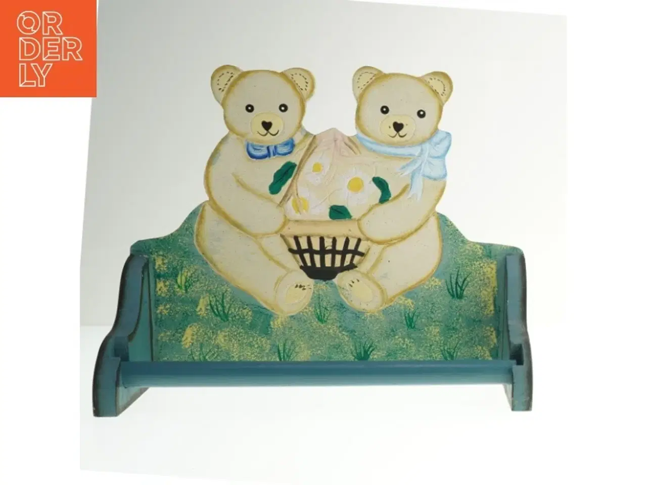 Billede 1 - Dekorativ bjørnehylde/ Knagerække (str. 32x24 cm)