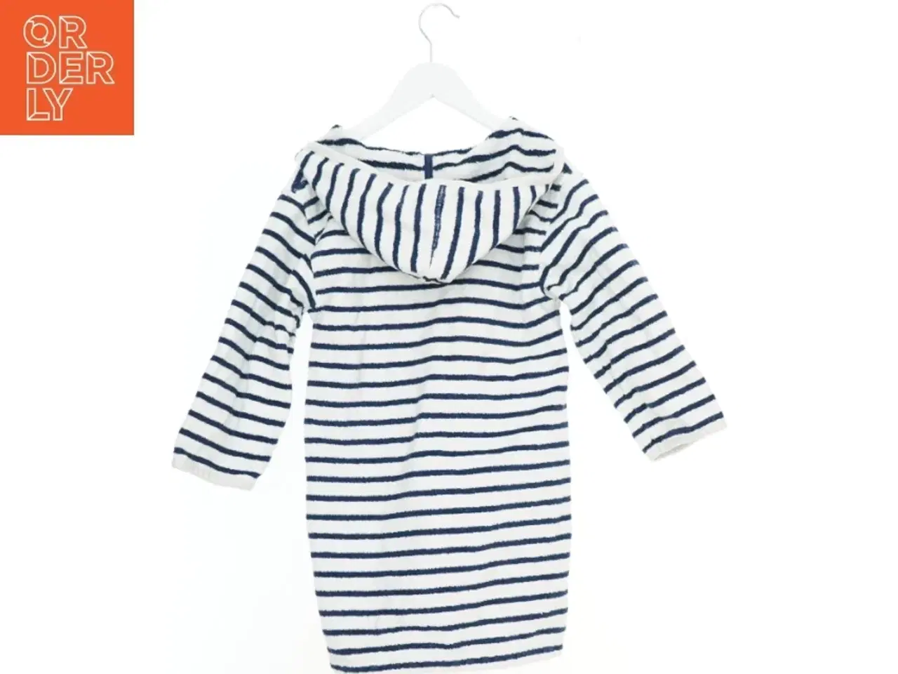 Billede 2 - Stribet Petite Bateau badekåbe med hætte fra Petit Bateau (str. 116 cm)