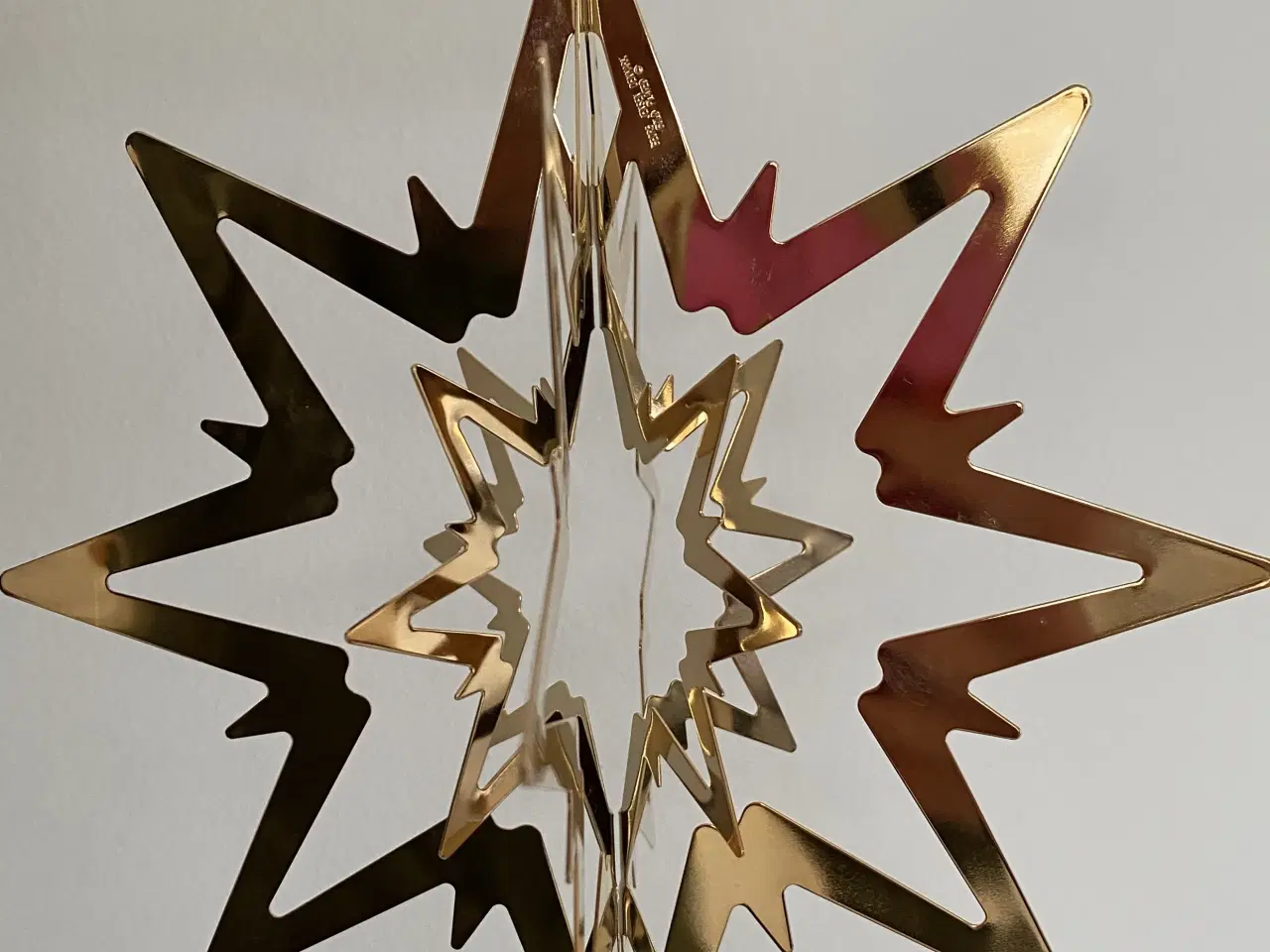 Billede 1 - Georg Jensen guldbelagt topstjerne til juletræ