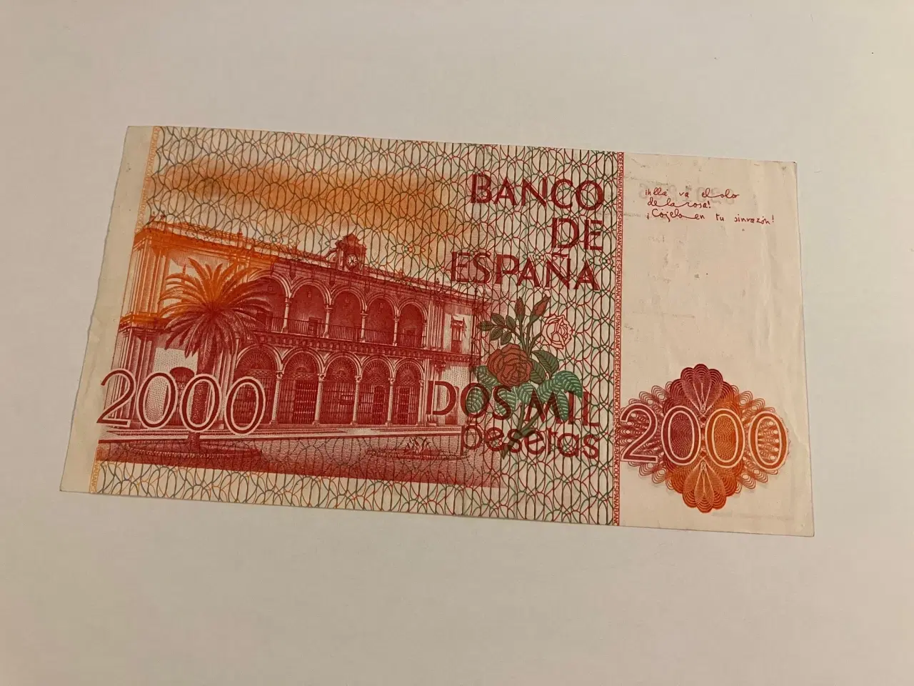 Billede 2 - 2000 Pesetas Spain 1980