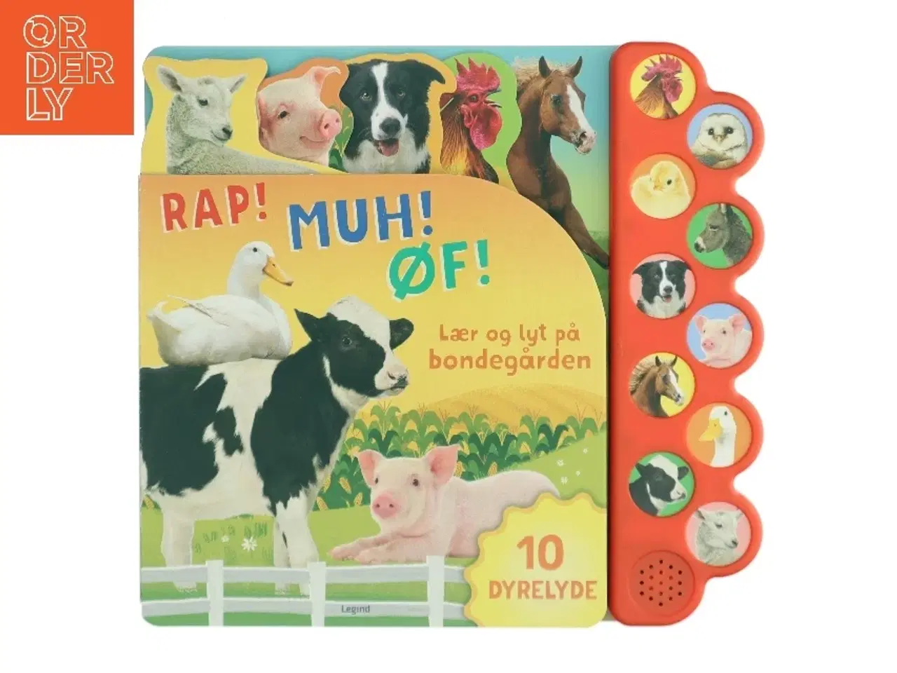 Billede 1 - Lær og lyt på bondegården - 10 dyrelyde (Bog)