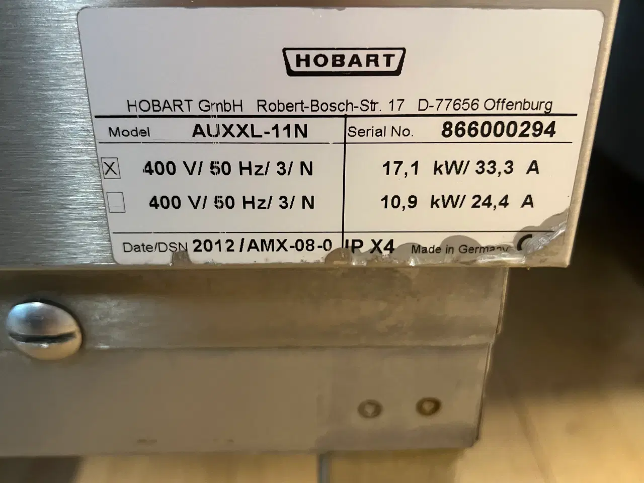 Billede 4 - Hobart Hætteopvaskemaskine