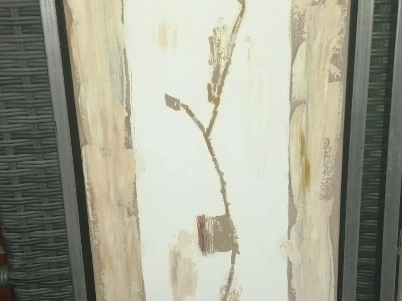 Billede 3 - 2 FLOTTE MALERIER I ANTIKKE FLYVERAMMER, 28X65