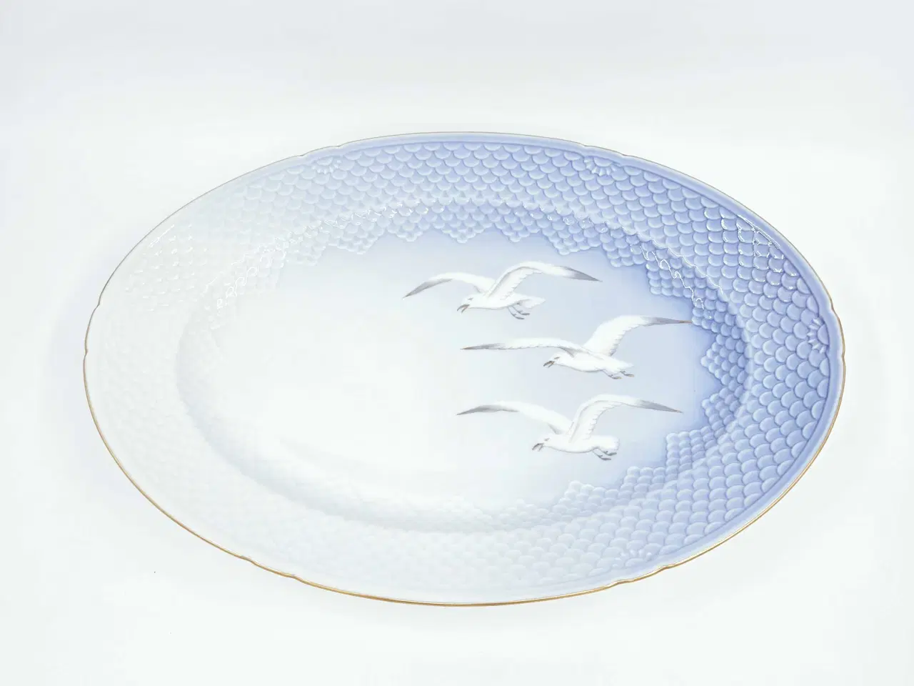 Billede 7 - Mågestel stort ovalt fad 1 sortering Porcelæn 
