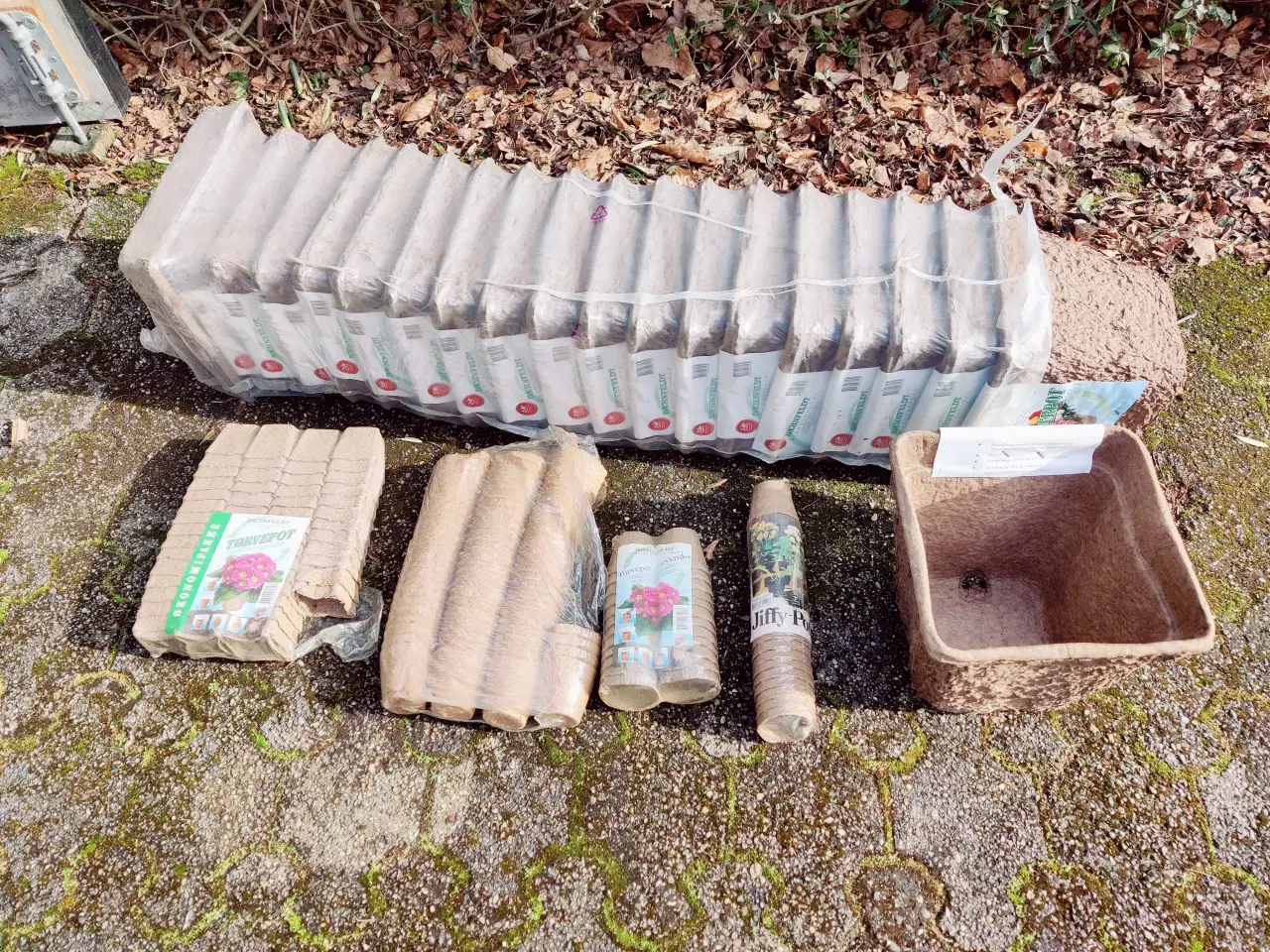 Billede 1 - Tørvepotter. Sphagnumpotter