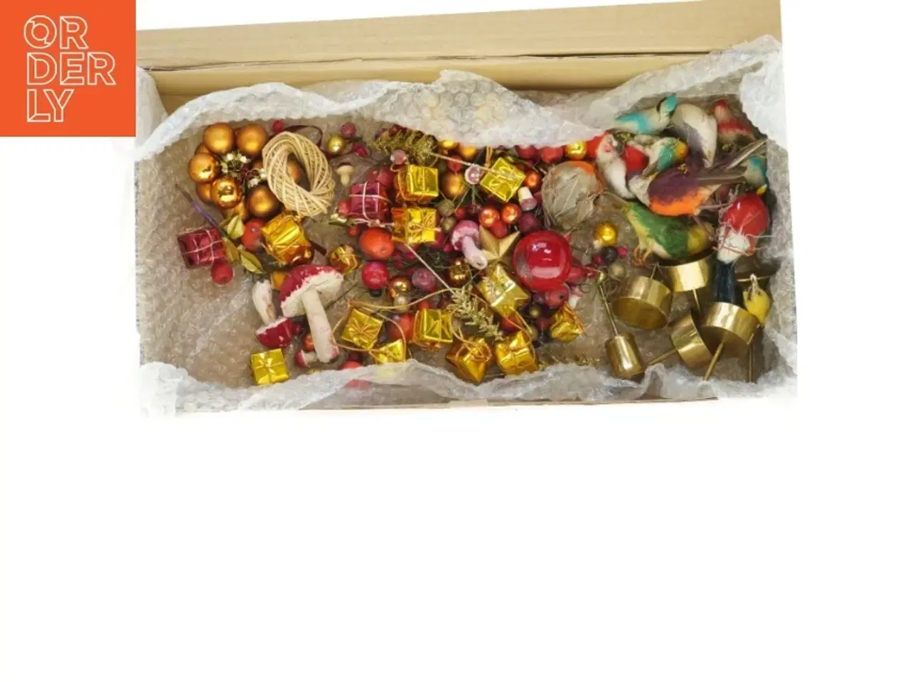 Billede 1 - Juledekorations pynt assorteret (str. 11 x 6 og 2 x 2)
