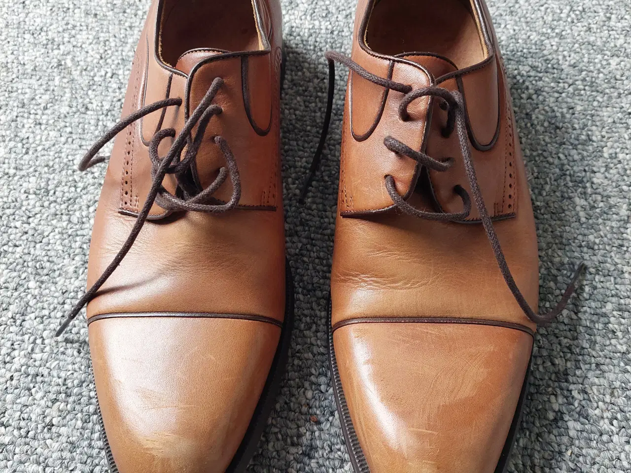Billede 5 - elegant herre sko i lysebrun læder