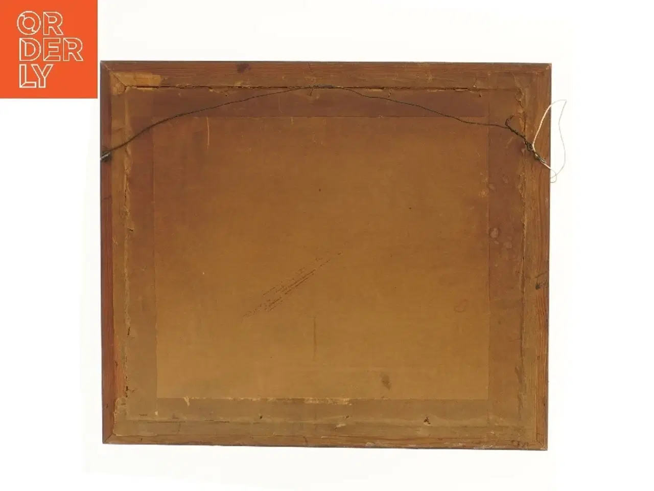 Billede 2 - Indrammet billede af bygningsmotiv (str. 41x35 cm)