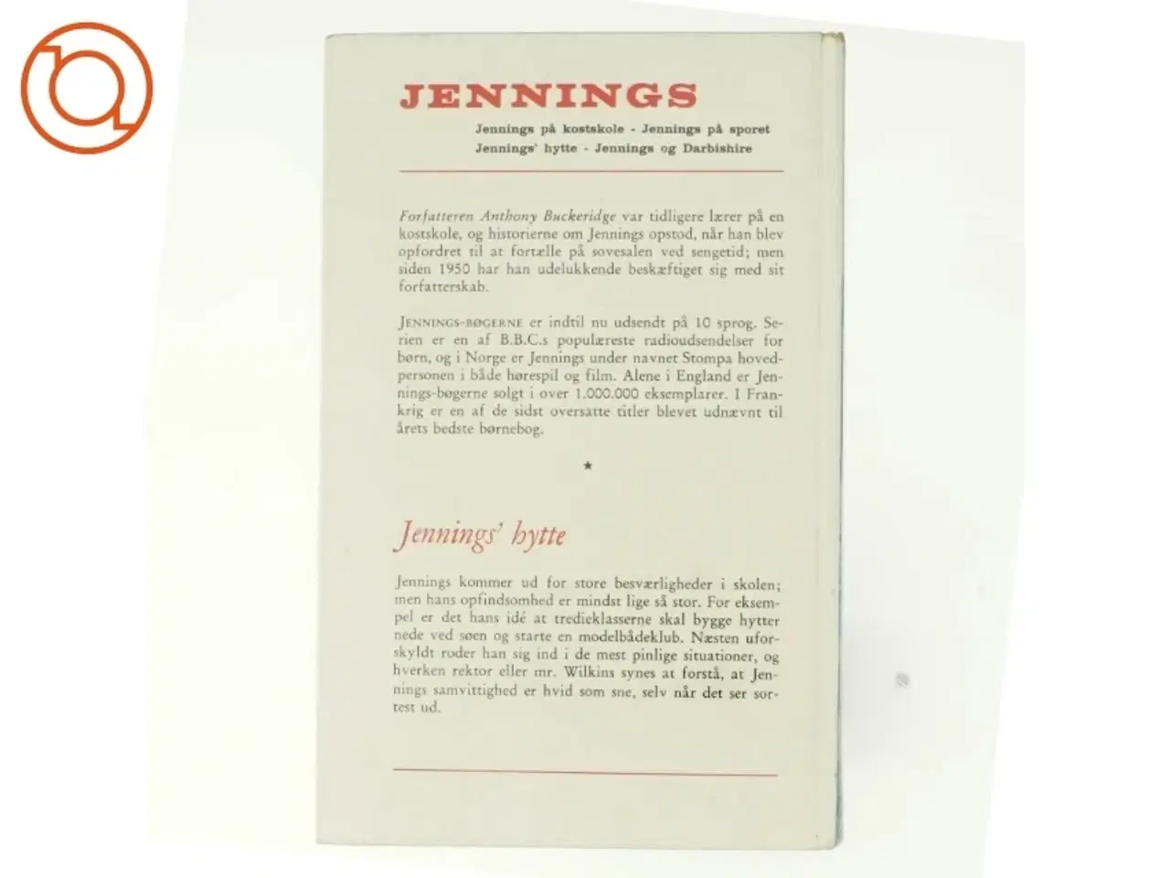 Billede 3 - Jennings hytte af Anthony Buckeridge