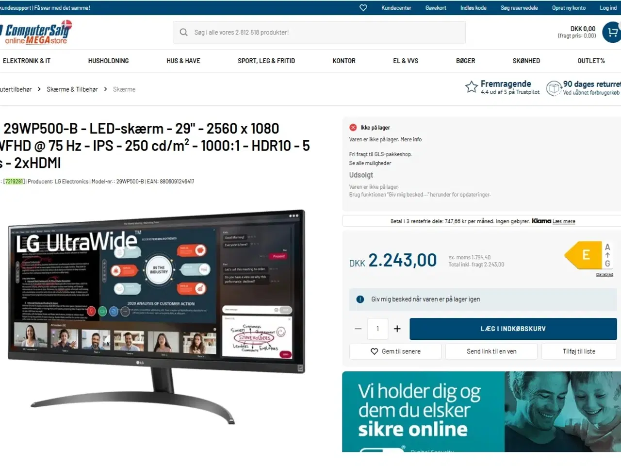 Billede 3 - RTX 3060 Gamer PC + 29" Ultra Wide skærm