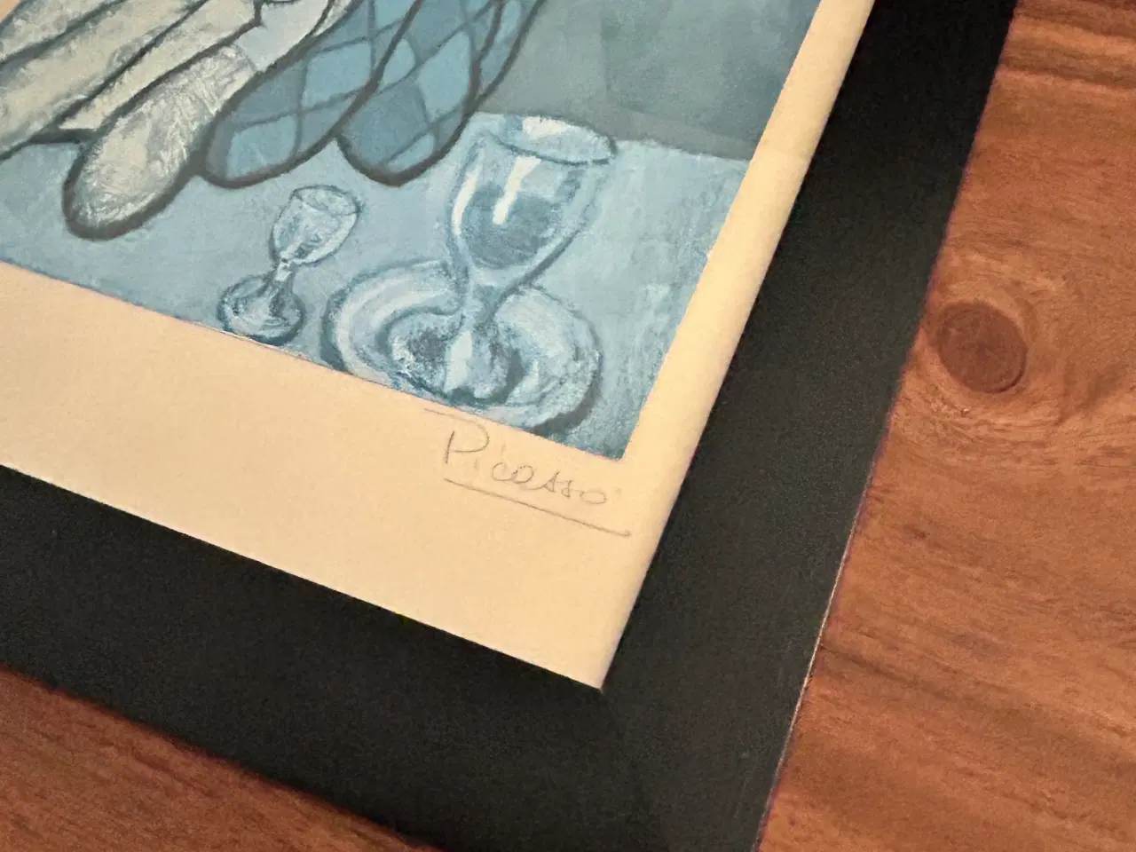 Billede 3 - Lille litografi med blyant signatur ( Picasso ) 