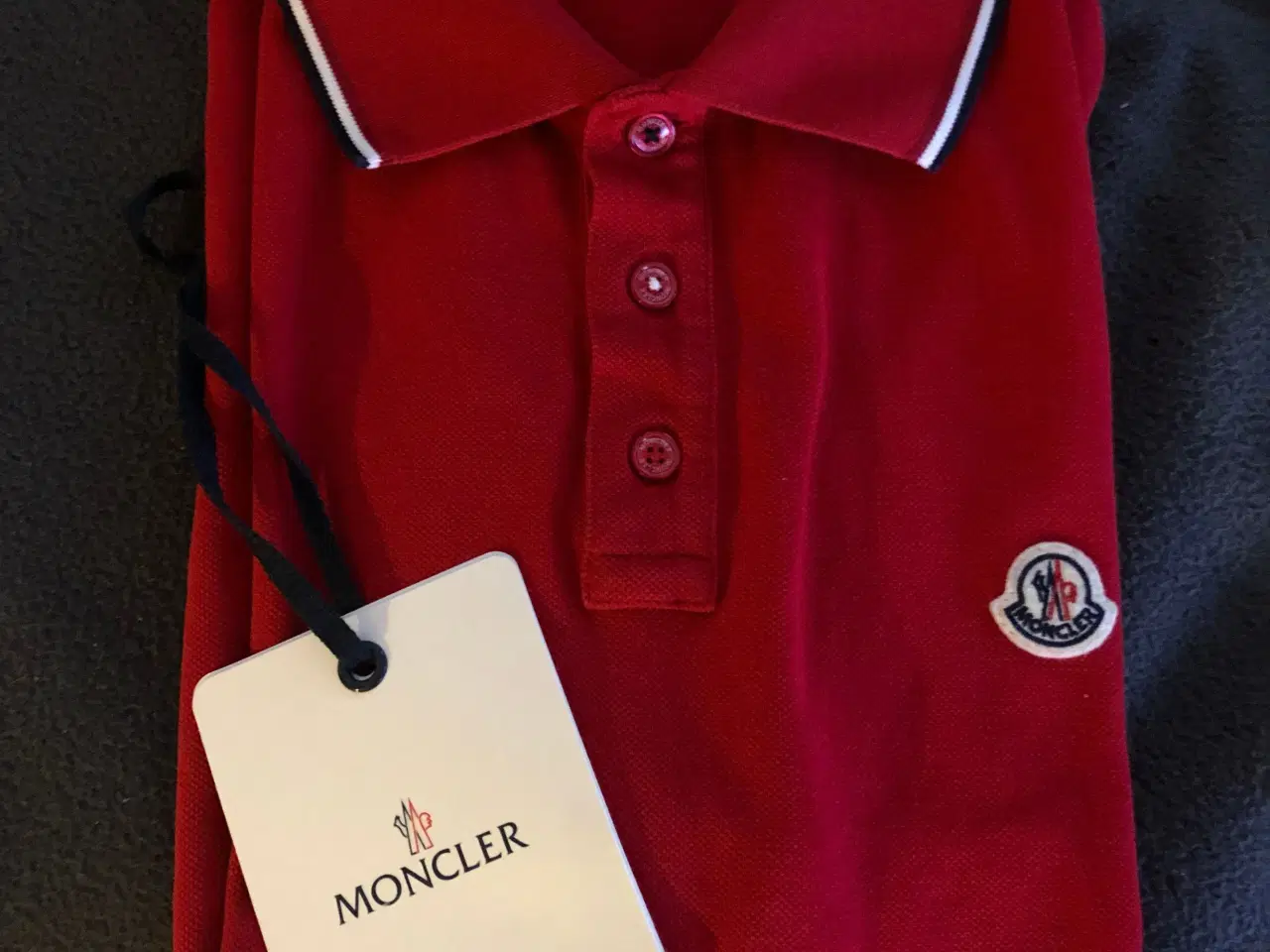 Billede 1 - Moncler polo t-shirt str XL. SOLGT