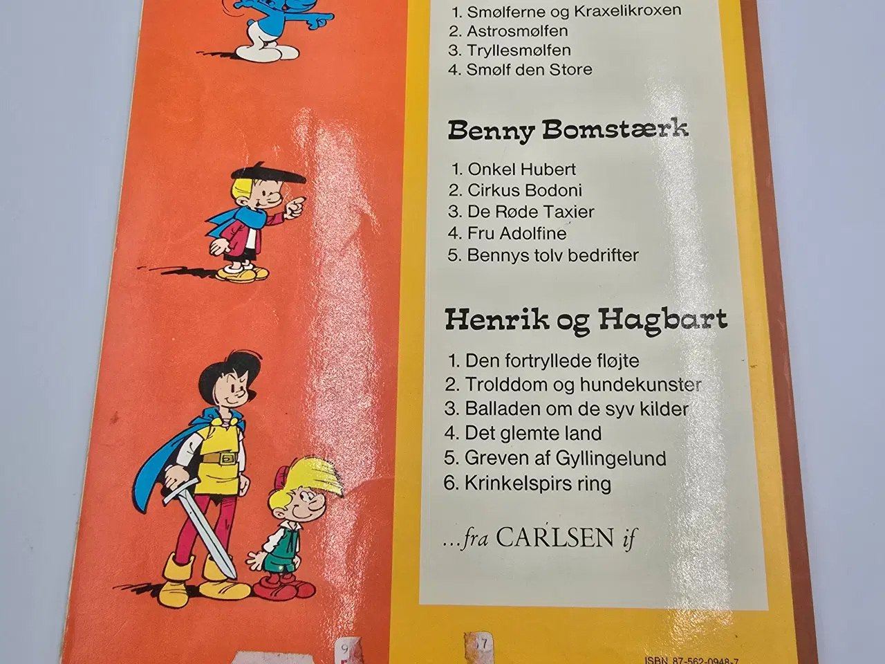 Billede 3 - 4 stk. Smølferne tegneserier sælges samlet