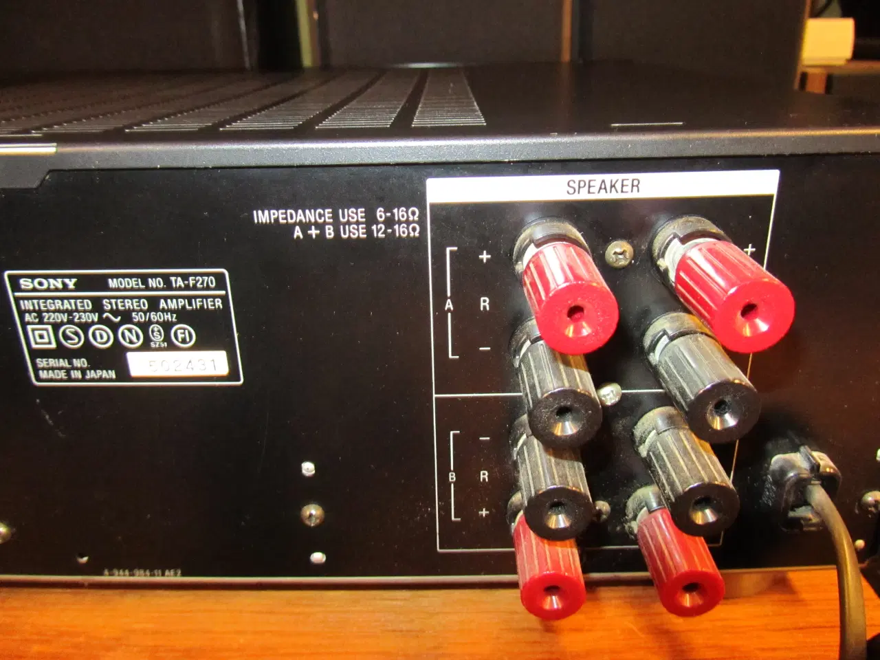 Billede 5 - SONY TA-F270 2X60W RMS