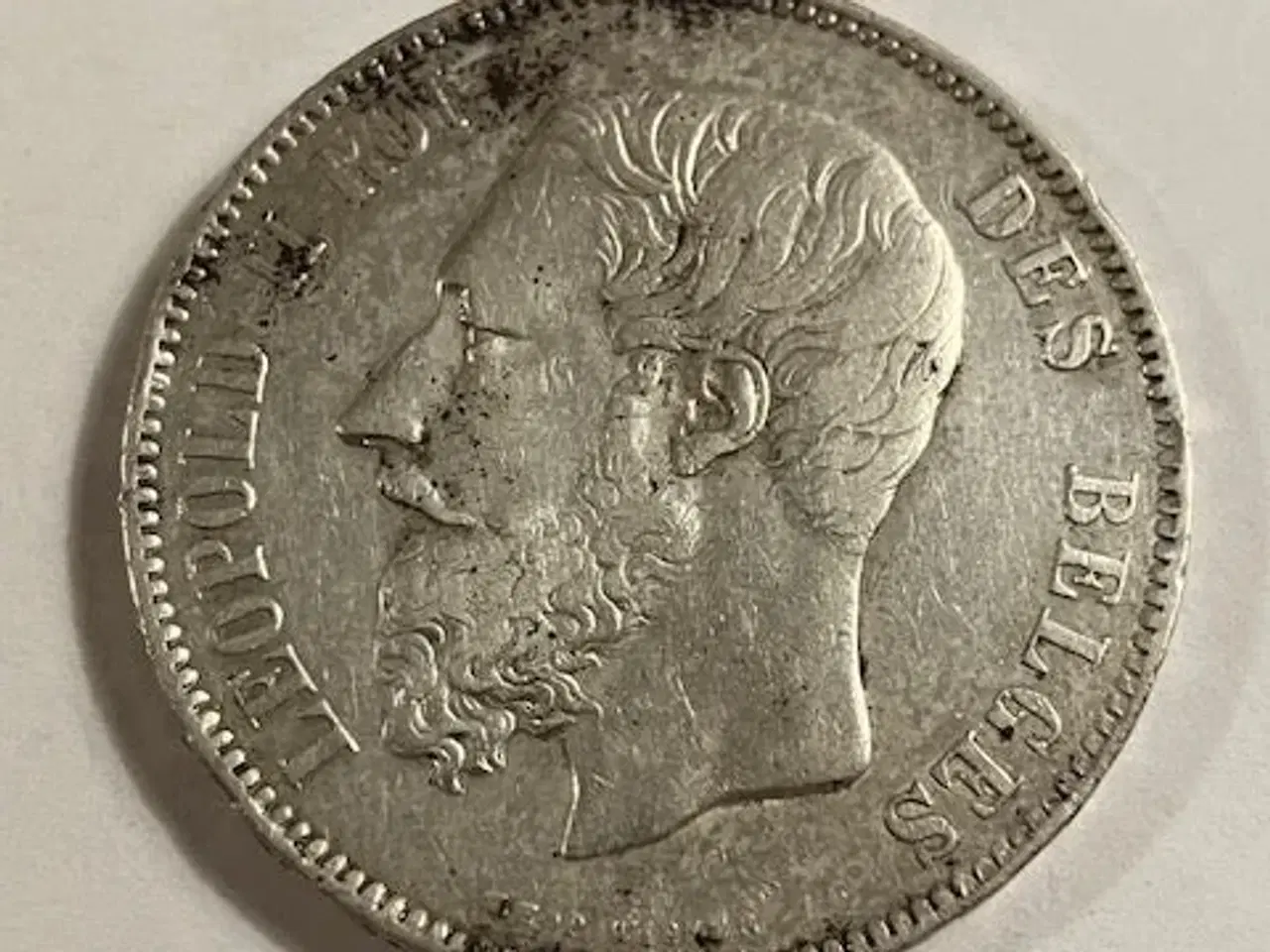 Billede 2 - 5 Francs Belgium 1873