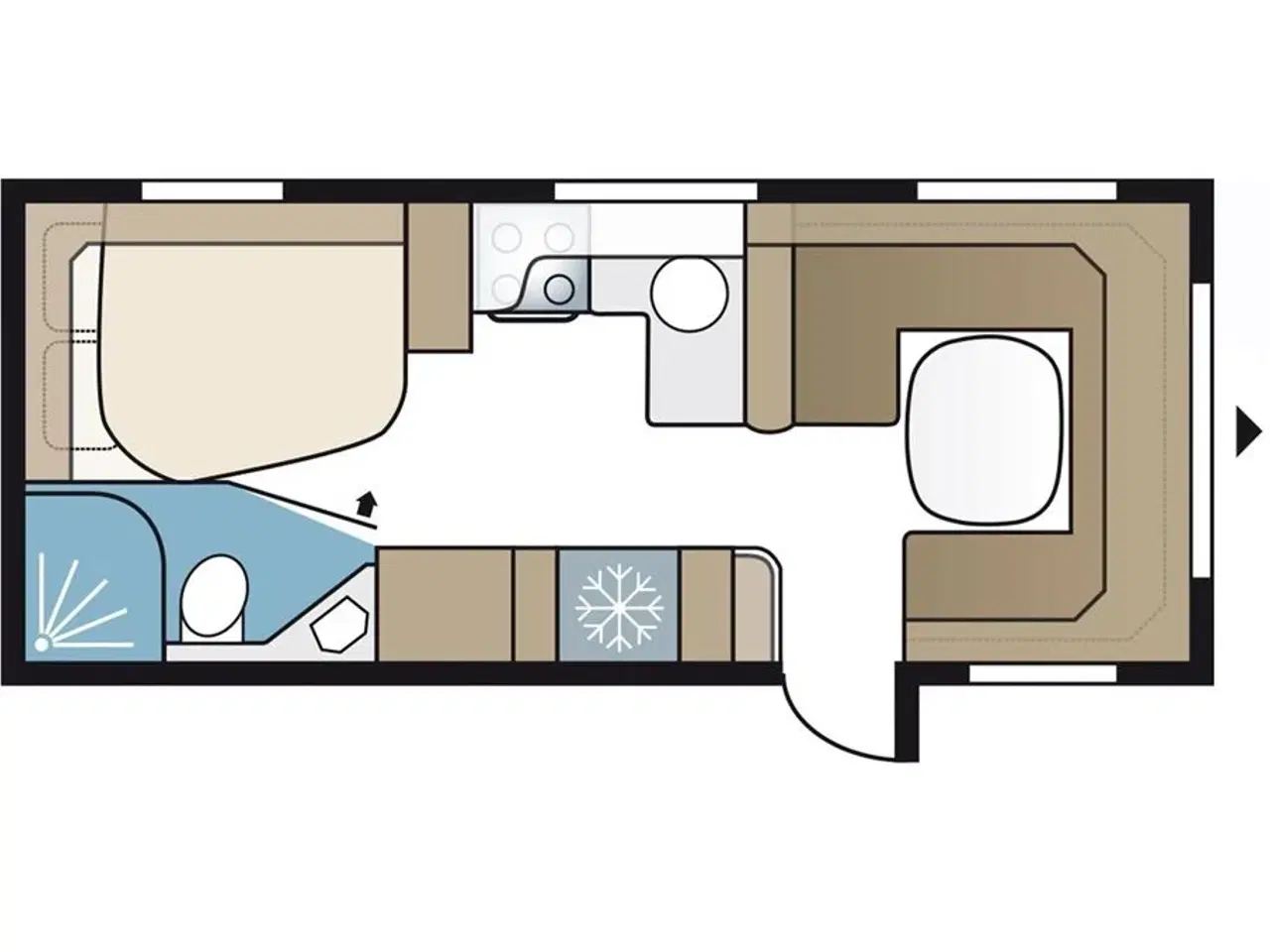 Billede 4 - 2025 - Kabe Royal 600 CXL/KS   Kabe Royal 600 CXL KS 2025 - Tages hjem på bestilling - Camping-Specialisten.dk