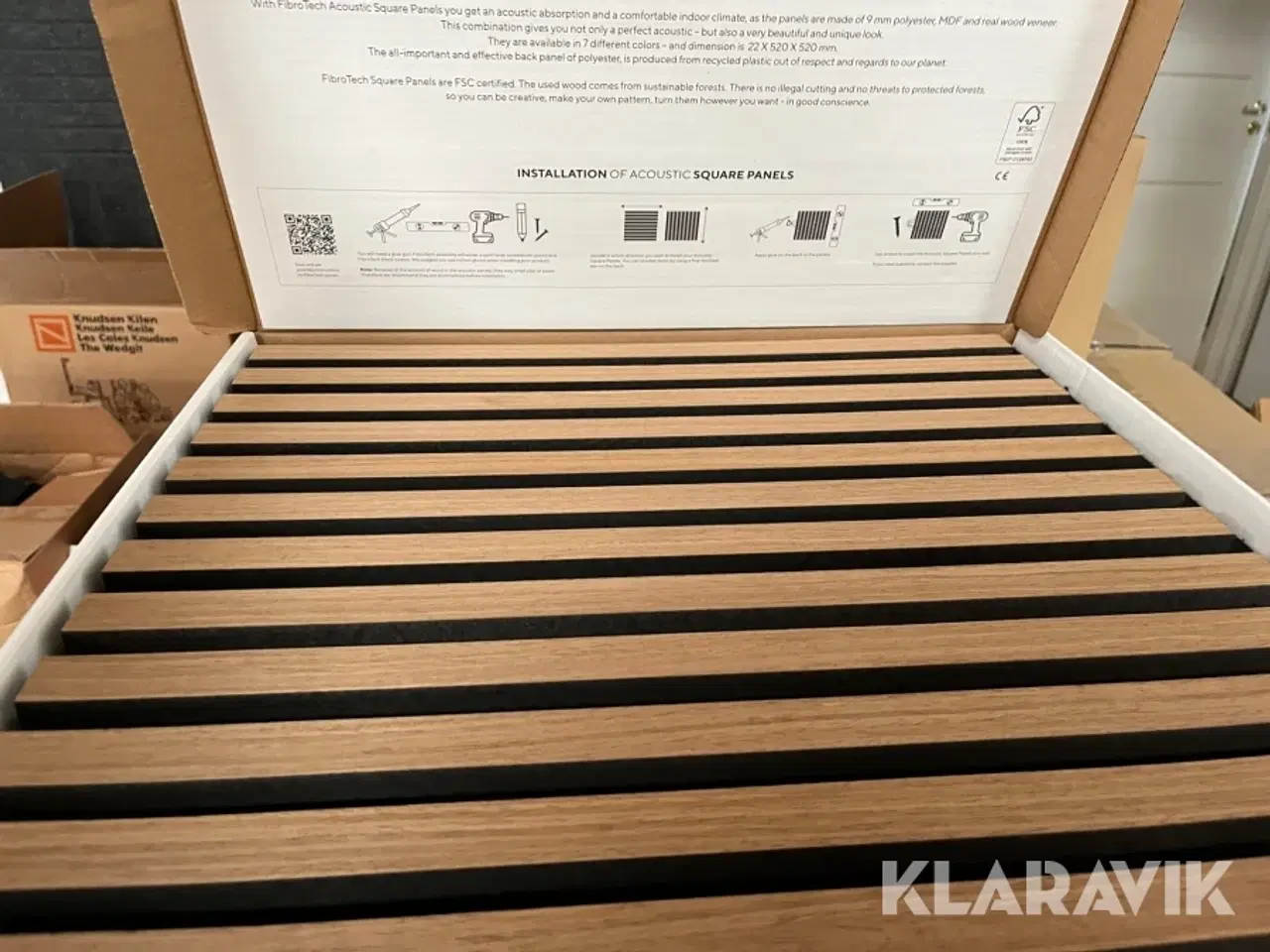 Billede 4 - Akustikpaneler Fibrotech Oiled Oak 80 styk