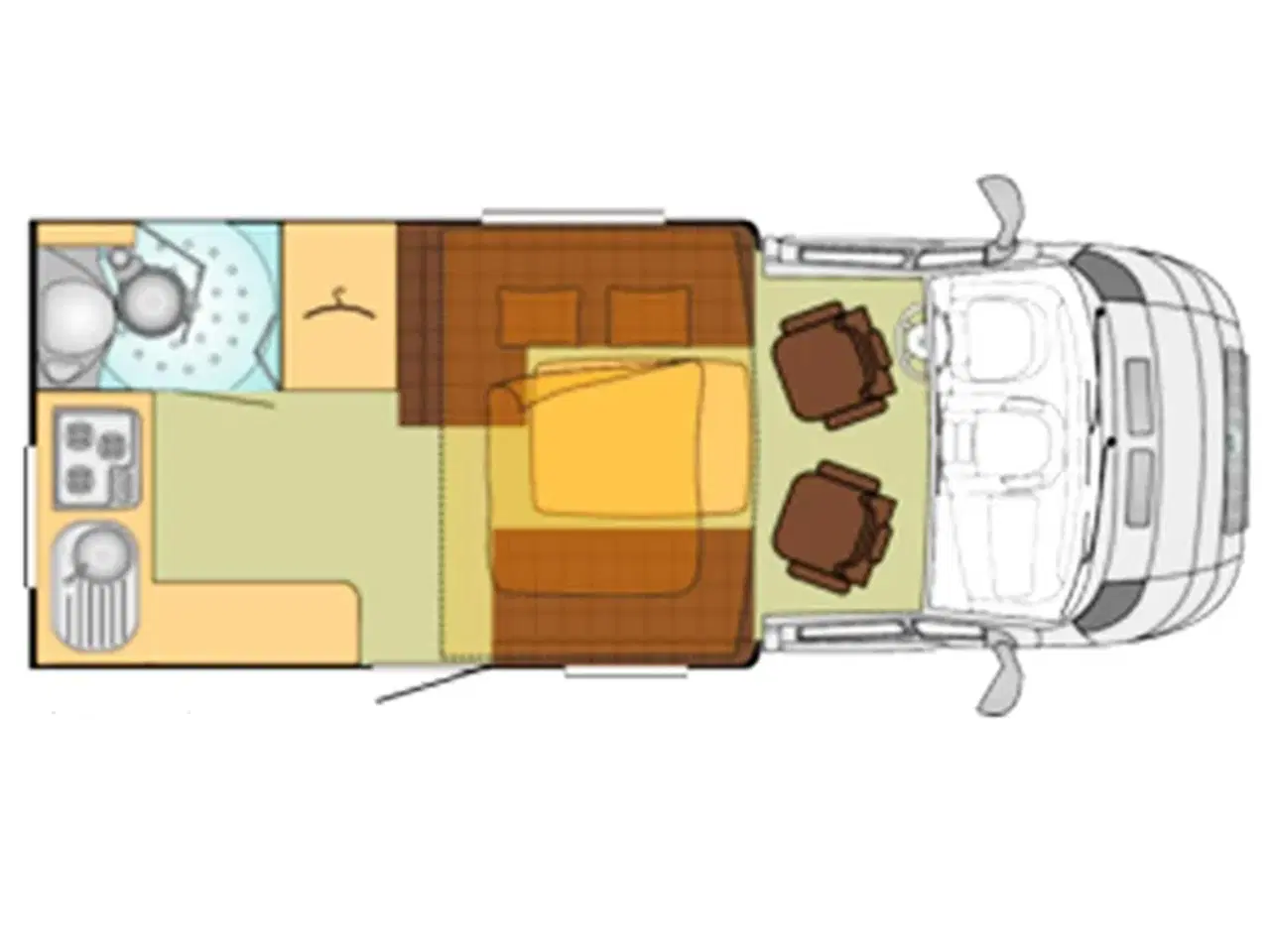 Billede 15 - 2011 - Bürstner Ixeo 585   Fin og rummelig kort autocamper på 5,99 meter med lav profil. Markise og cykelholder.