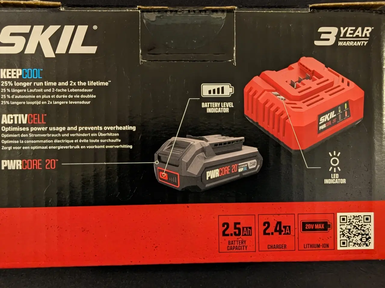 Billede 2 - Uåbnet SKIL Batteri & Lader.
