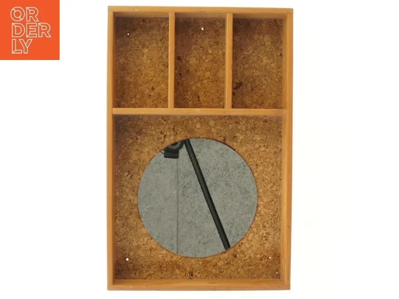 Billede 2 - Træreol med spejl (str. 57x37x7 cm)