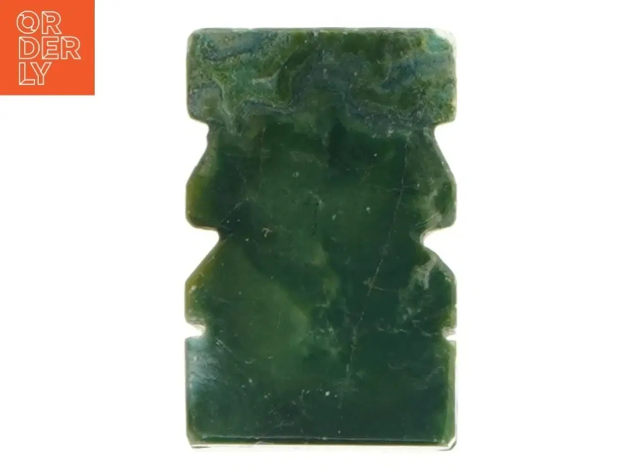 Billede 4 - Håndskåret Tiki figur i jade (str. 7x5 cm)