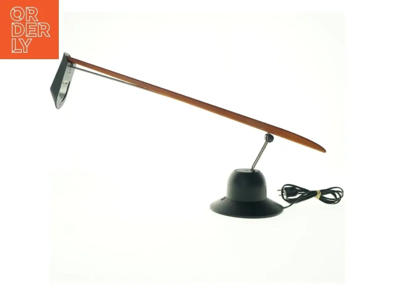 Billede 1 - Bordlampe med træ og metal (str. Længde 68 cm)