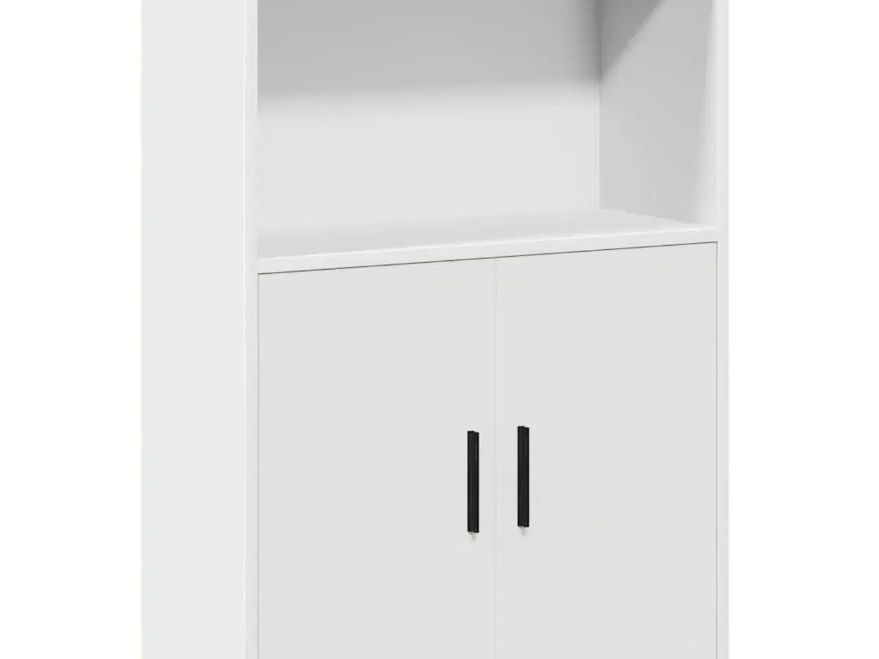 Billede 2 - Bogreol 60x24x85 cm konstrueret træ hvid