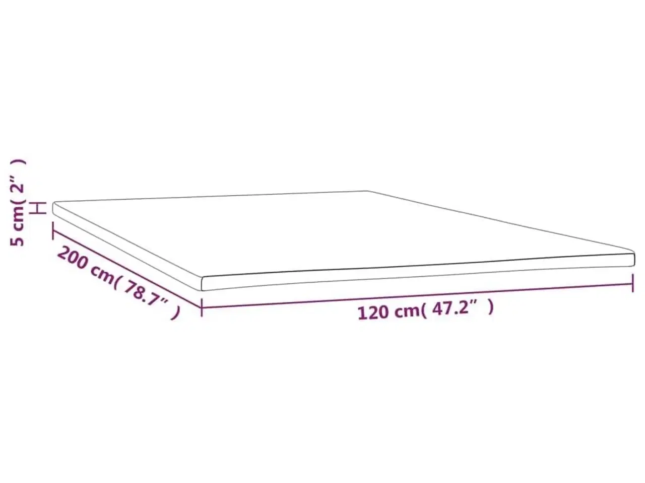 Billede 7 - Topmadras 120x200x5 cm