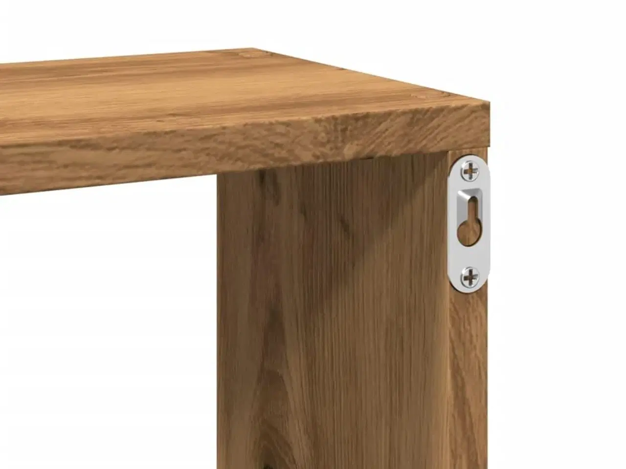 Billede 8 - Væghylde 167,5x18x68 cm konstrueret træ egetræsfarve