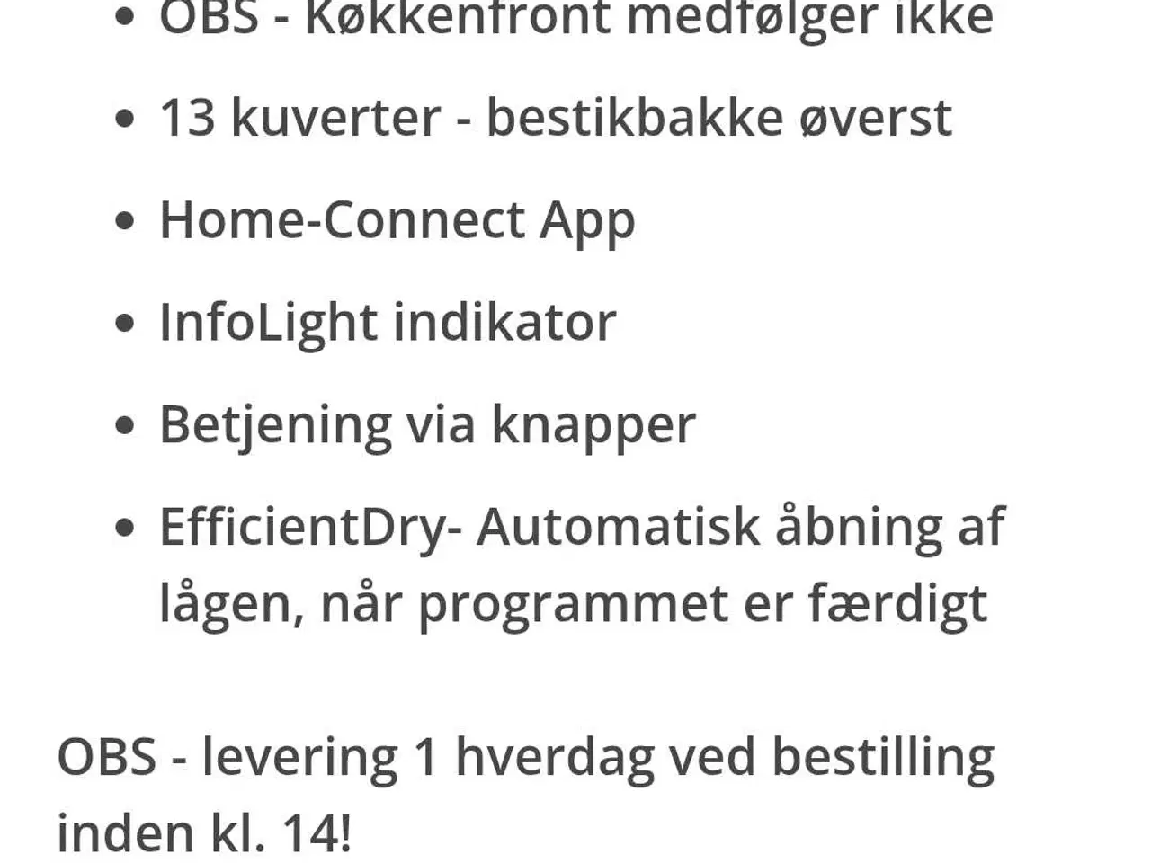 Billede 8 - Bosch integrerbar opvaskemaskine
