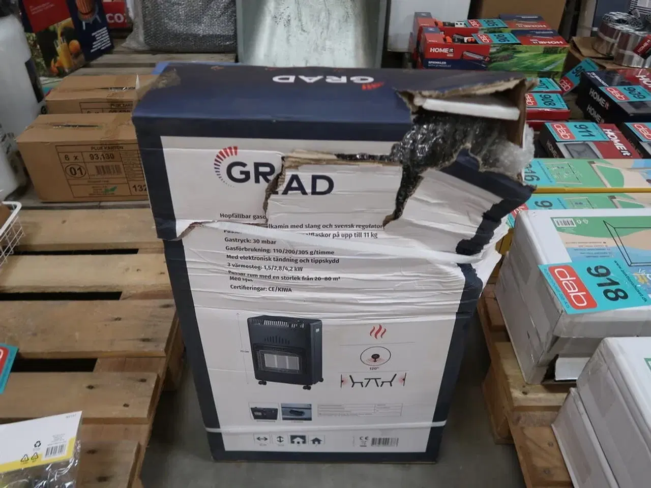 Billede 3 - Gasvarmeovn m/blæser 4,2 kW - Grad