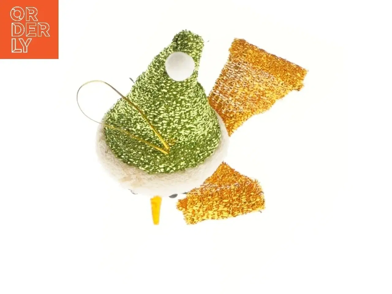 Billede 2 - Julepynt med snemand motiv (str. 15 cm)