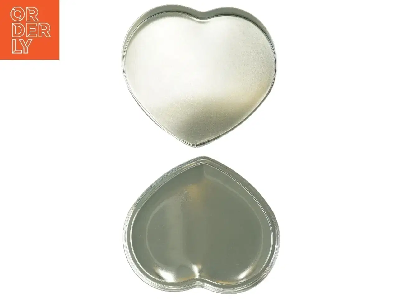 Billede 2 - Hjerteformet metaldåse (str. 23 x 19 cm)