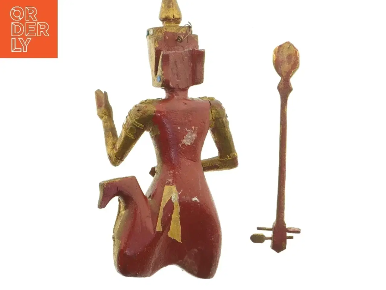 Billede 5 - Håndmalet træfigur