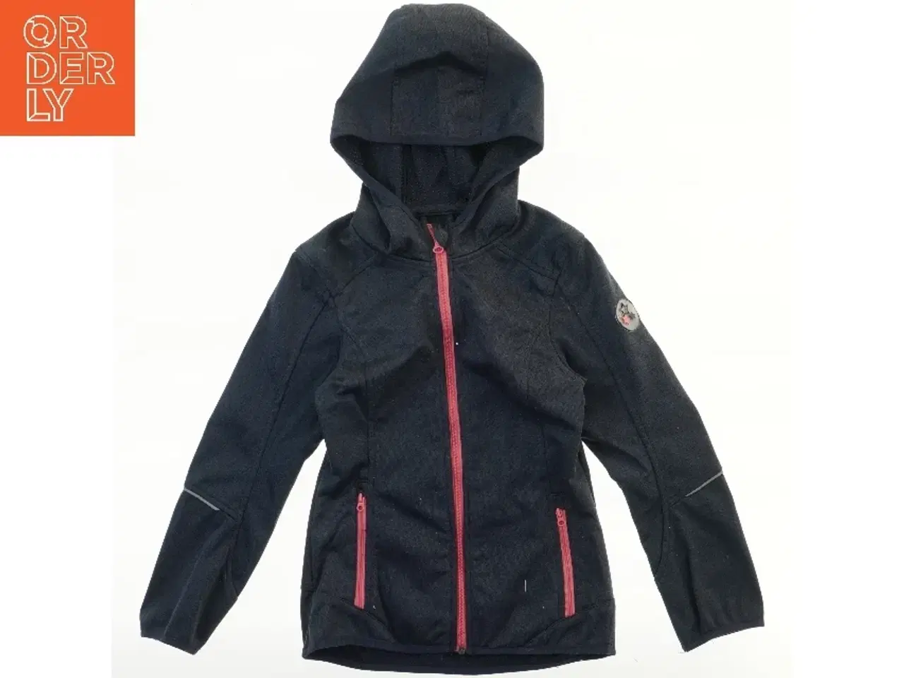 Billede 1 - Softshell jakke med hætte og lynlås (str. 140)