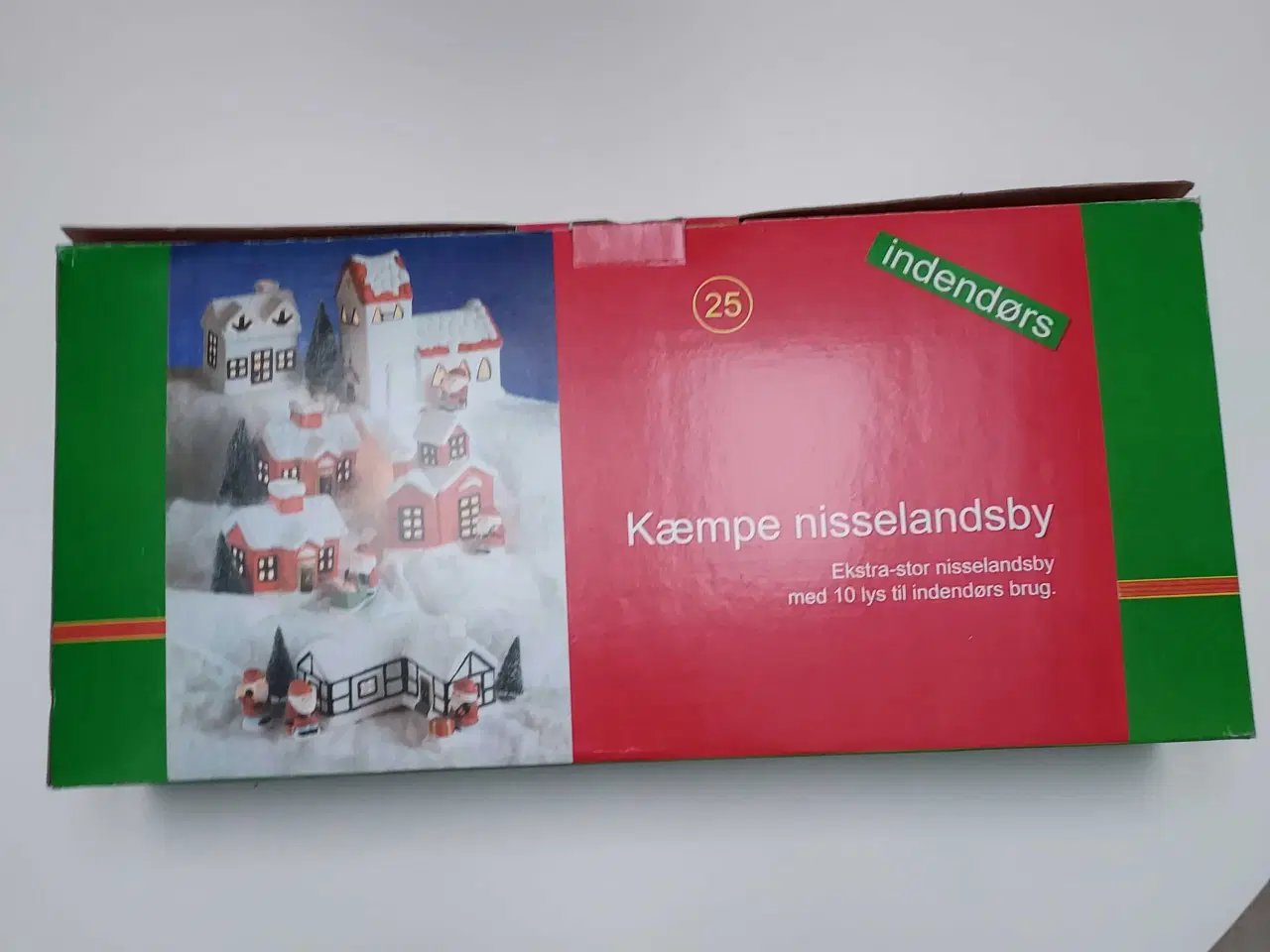 Billede 2 - Kæmpe nisse landsby i keramik med lys