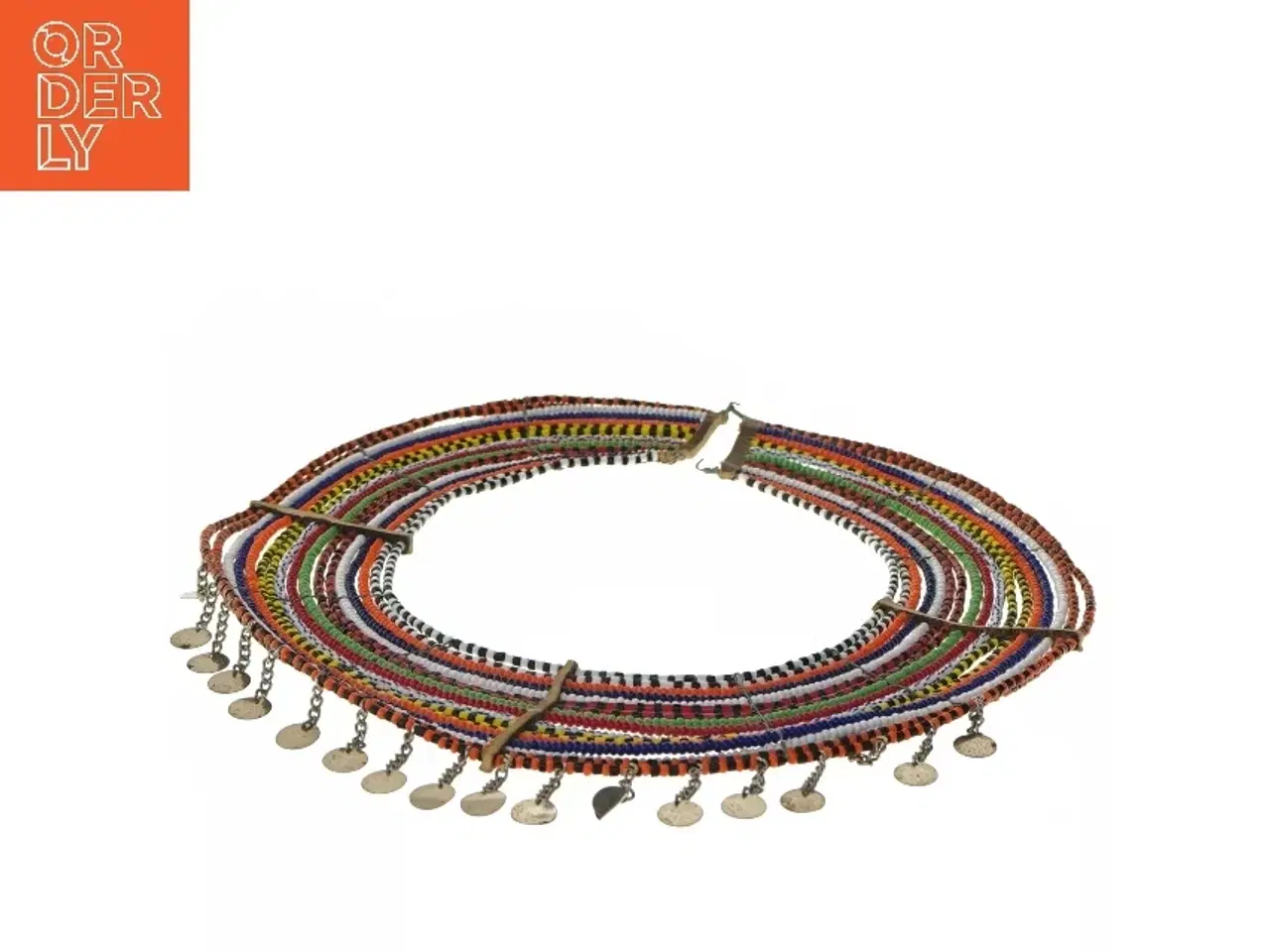 Billede 3 - Traditionel afrikansk halskæde (str. Ø 28 cm)