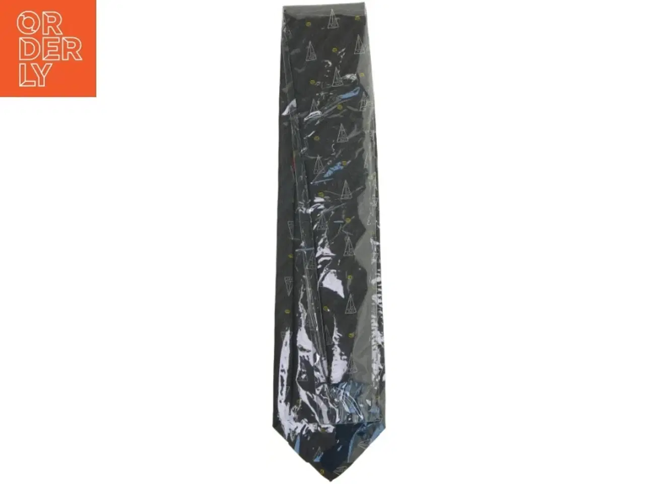 Billede 3 - Sort slips med geometrisk mønster fra LFV (str. 73 cm)