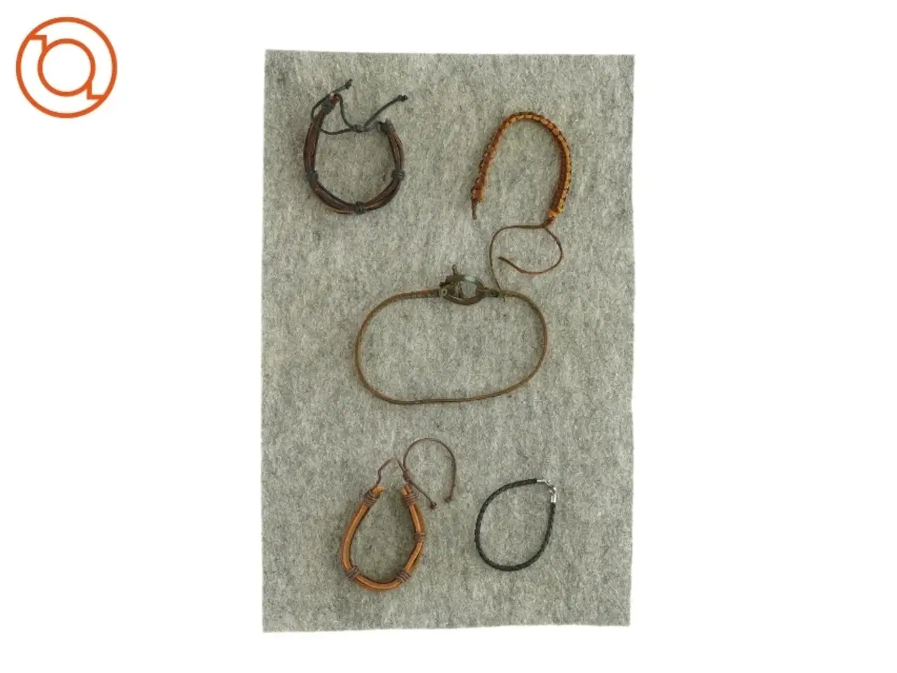 Billede 1 - Blandede læderarmbånd (5 stk)