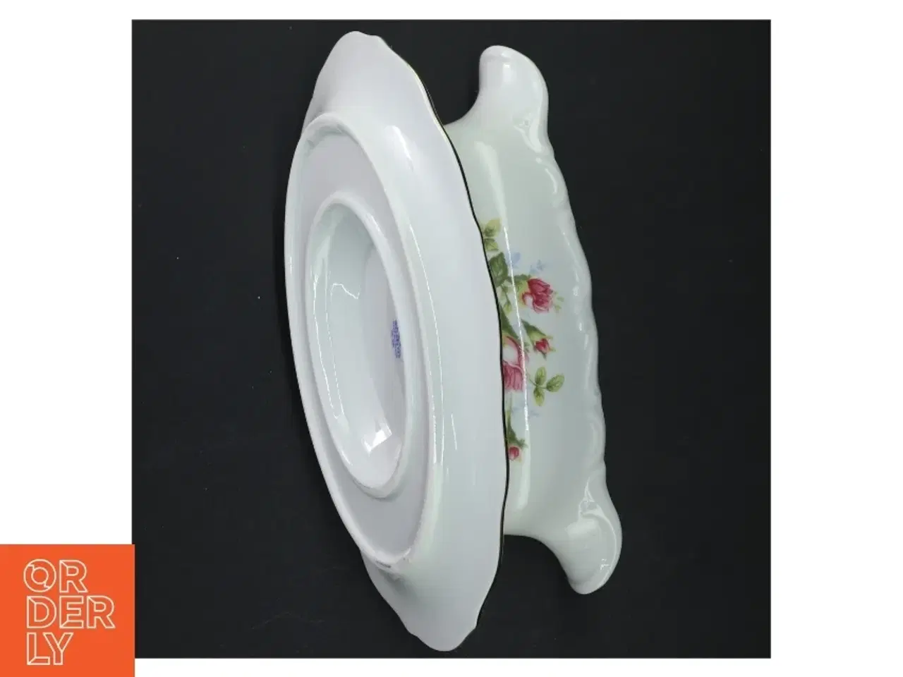 Billede 3 - Porcelæn saucebåd med underfad (str. 24 cm)