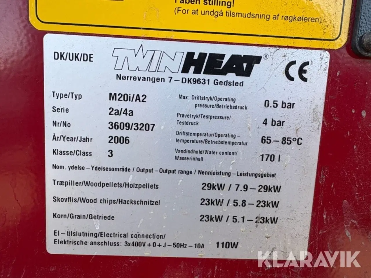 Billede 5 - Pillefyr Twin Heat M20i/A2