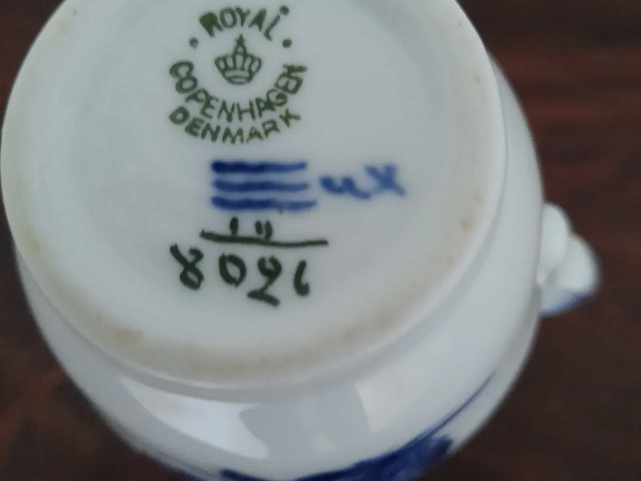 Billede 3 - Flødekande, Blå Blomst, flettet. 