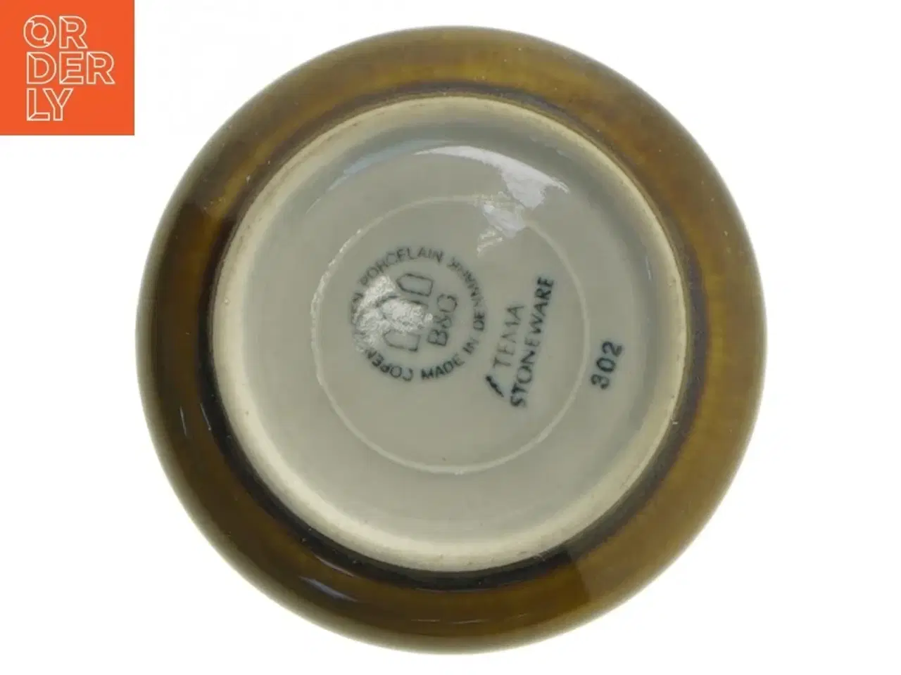 Billede 5 - Stentøj nr 302 sukkerskål/ marmeladekrukke med låg fra Bing &Grøndal (str. Ø 9 cm)
