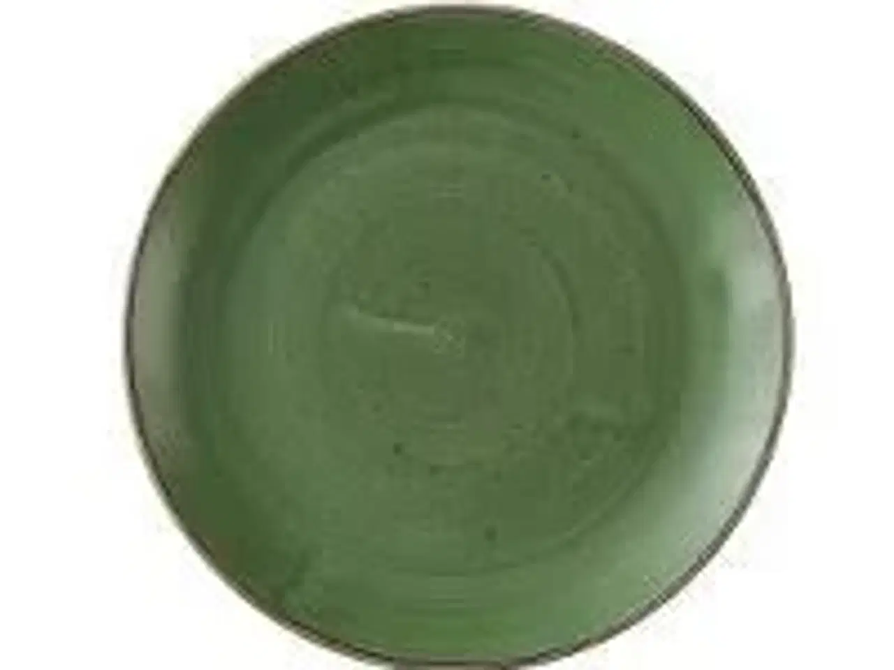 Billede 1 - 12 stk. Tallerken coupe mørkegrøn 217 mm Stonecast Churchill