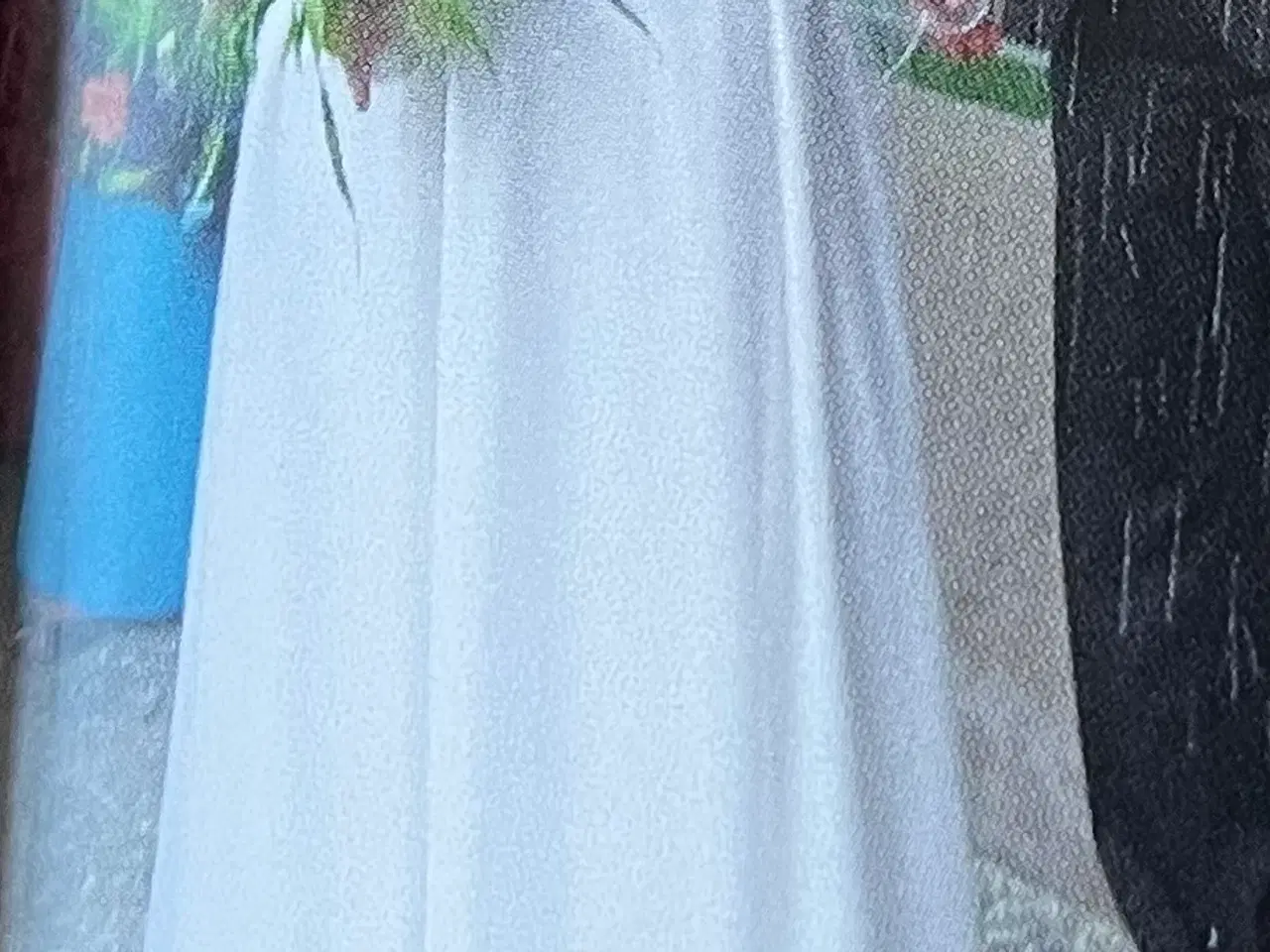 Billede 2 - Lilly brudekjole str 50, slør og sko str 40