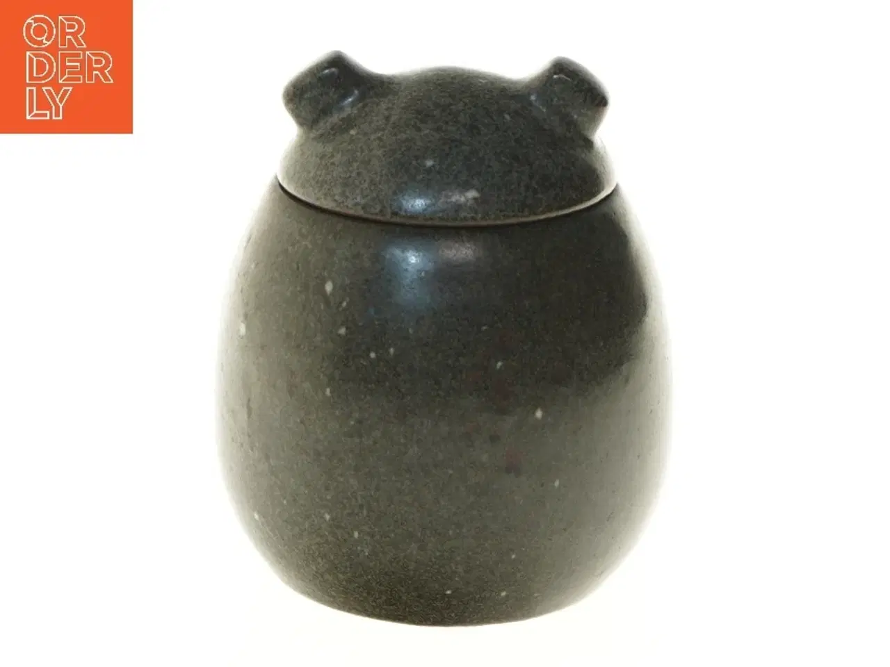 Billede 1 - Saxbo Keramik krukke med låg (str. 15,5 cm)