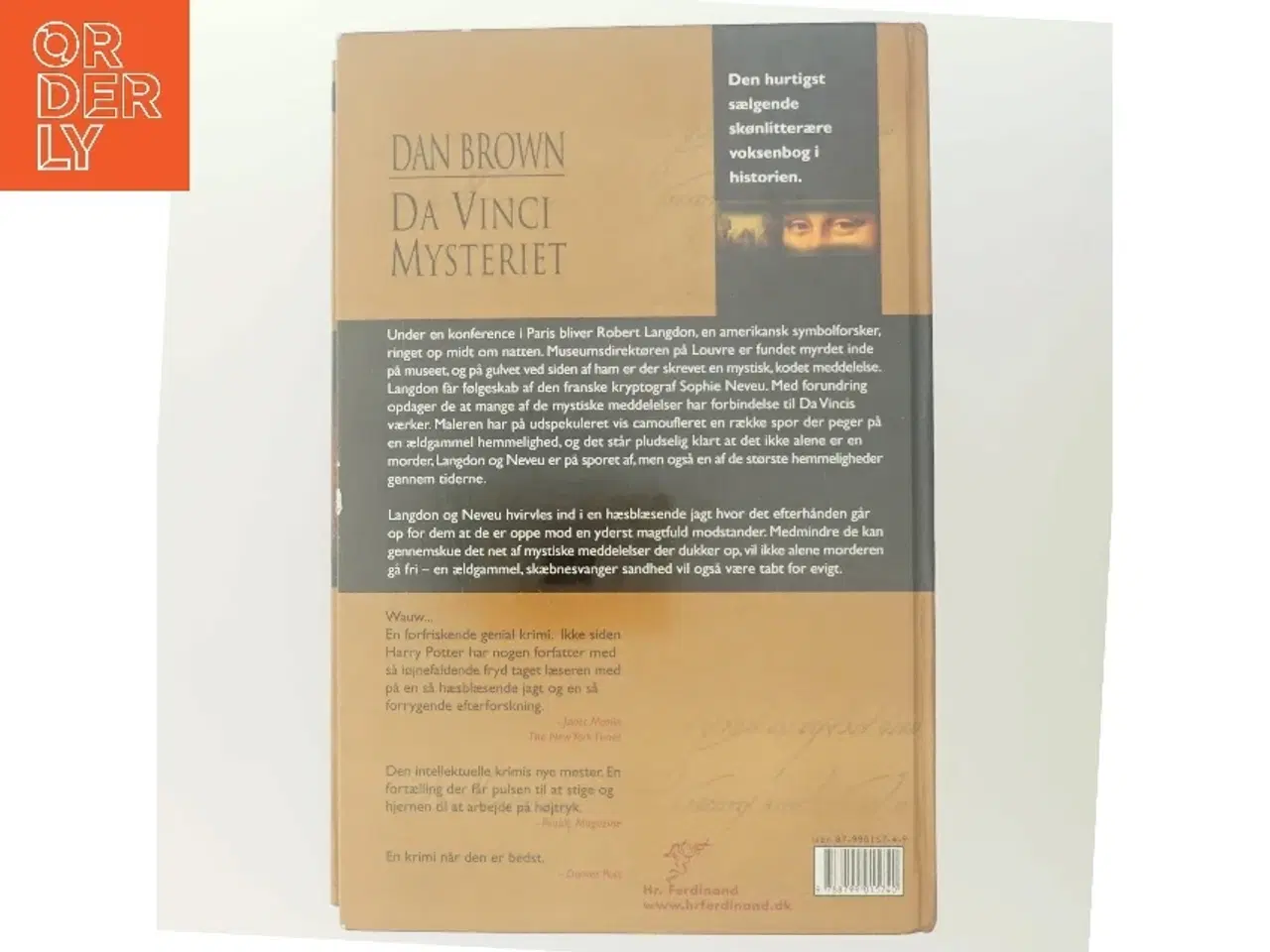 Billede 3 - Da Vinci Mysteriet af Dan Brown (Bog)