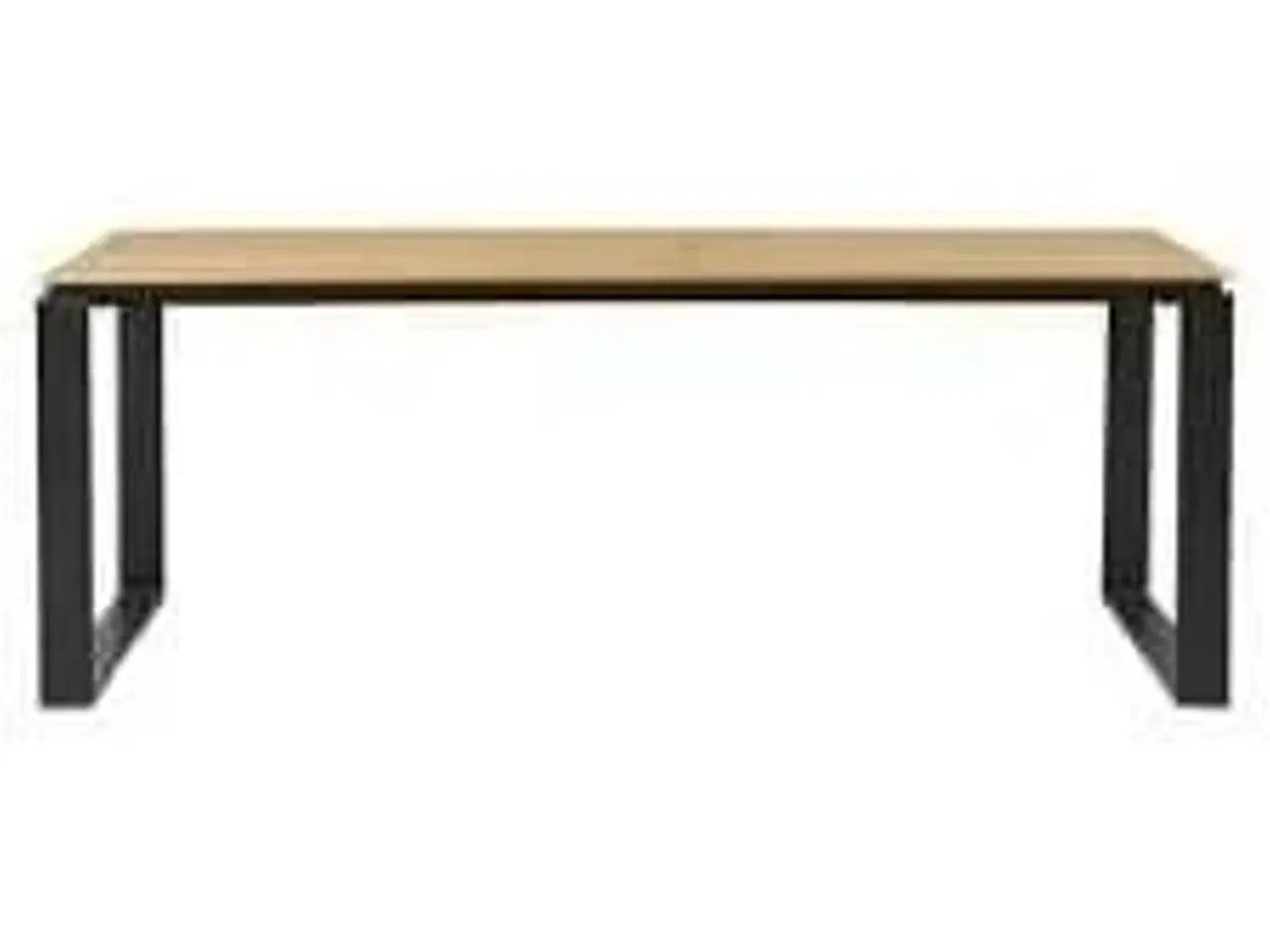 Billede 1 - Lyngsø havebord teaklook Nonwood/Sort 210x100 cm