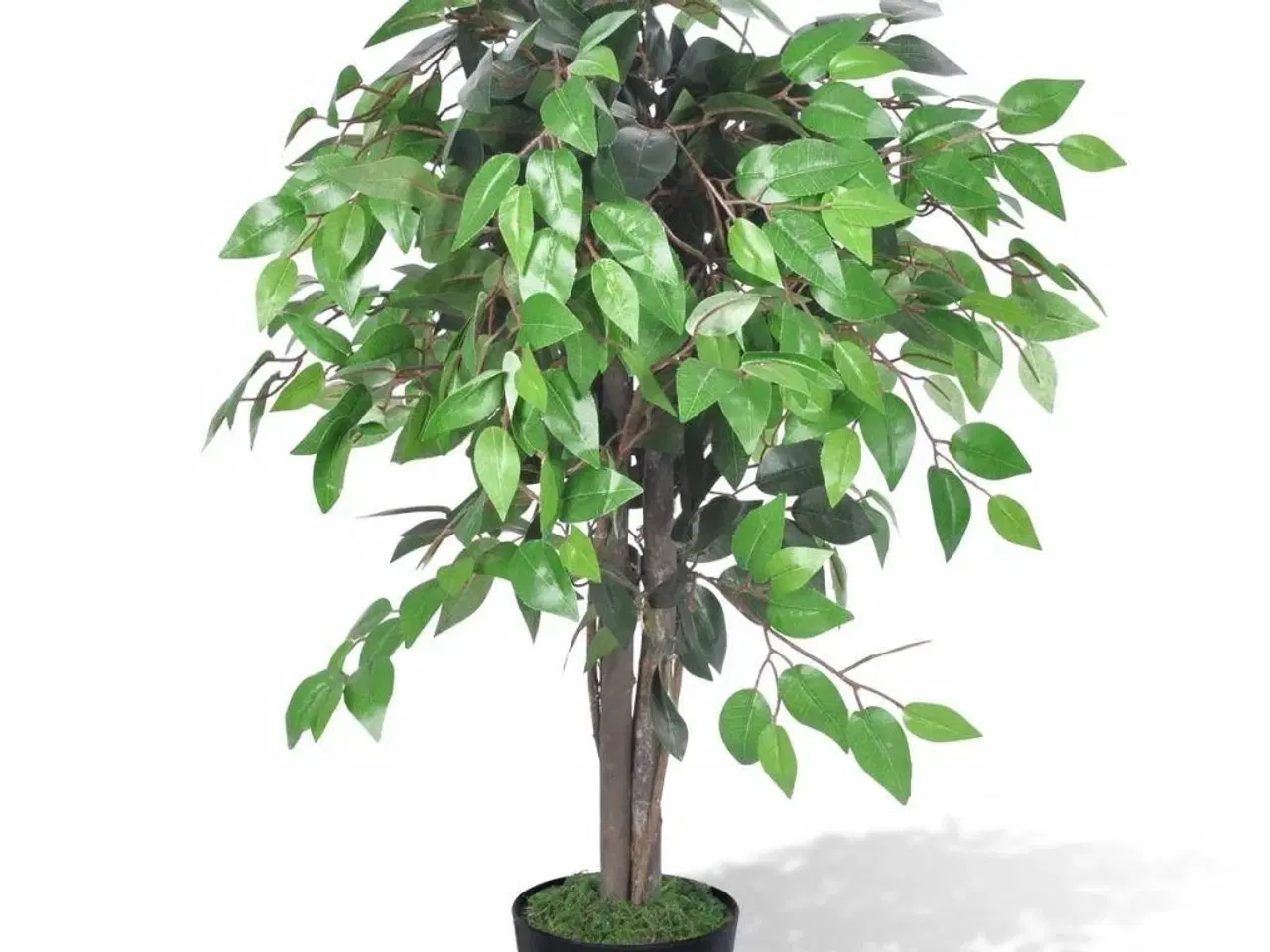 Billede 1 - Kunstig Plante Ficus Træ med Potte 90 cm